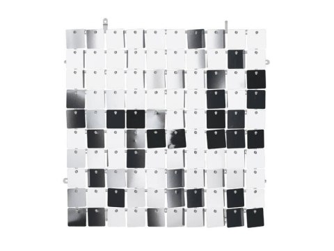 Panel cekinowy, kwadraty, cekiny srebrny, 30x30cm Panel cekinowy, kwadraty, cekiny srebrny, 30x30cm