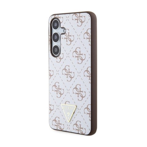 Guess 4G Triangle Metal Logo - Etui Samsung Galaxy S24 (biały) Guess 4G Triangle Metal Logo - Etui Samsung Galaxy S24 (biały)