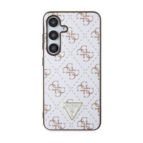 Guess 4G Triangle Metal Logo - Etui Samsung Galaxy S24 (biały) Guess 4G Triangle Metal Logo - Etui Samsung Galaxy S24 (biały)
