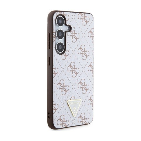 Guess 4G Triangle Metal Logo - Etui Samsung Galaxy S24 (biały) Guess 4G Triangle Metal Logo - Etui Samsung Galaxy S24 (biały)