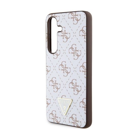 Guess 4G Triangle Metal Logo - Etui Samsung Galaxy S24 (biały) Guess 4G Triangle Metal Logo - Etui Samsung Galaxy S24 (biały)