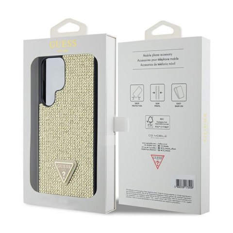 Guess Rhinestone Triangle - Etui Samsung Galaxy S24 Ultra (złoty) Guess Rhinestone Triangle - Etui Samsung Galaxy S24 Ultra (złoty)