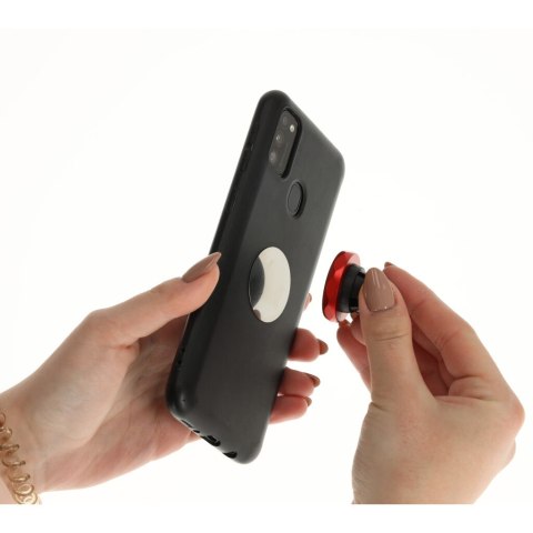 Uchwyt magnetyczny do telefonu holder samochodowy na kratkę wywiew czerwony Uchwyt magnetyczny do telefonu holder samochodowy na kratkę wywiew czerwony