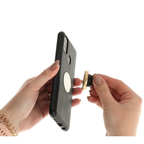 Uchwyt magnetyczny do telefonu holder samochodowy na kratkę wywiew złoty Uchwyt magnetyczny do telefonu holder samochodowy na kratkę wywiew złoty