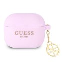 Guess 4G Charms Silicone Case - Etui AirPods 3 (Purple)