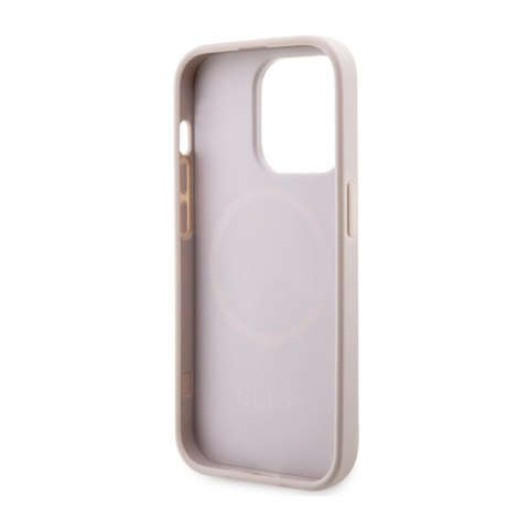 Guess 4G Printed Stripes MagSafe - Etui iPhone 14 Pro Max (Różowy) Guess 4G Printed Stripes MagSafe - Etui iPhone 14 Pro Max (Różowy)