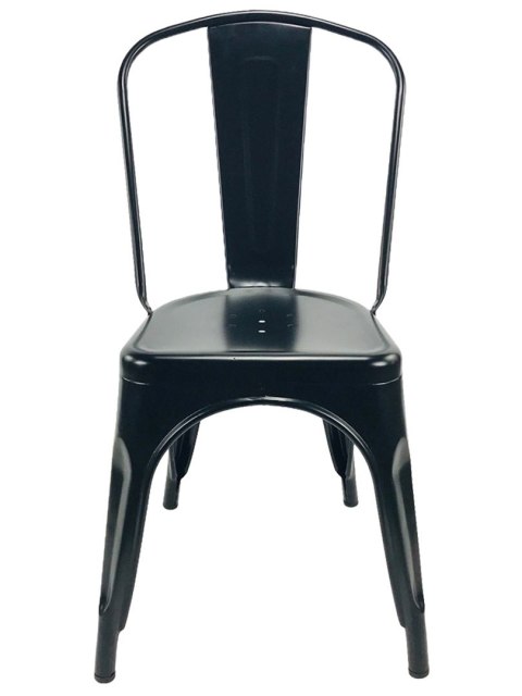 Zestaw 4 sztuk krzeseł metalowych loft CORSICA BLACK TOLIX Zestaw 4 sztuk krzeseł metalowych loft CORSICA BLACK TOLIX