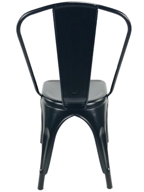 Zestaw 4 sztuk krzeseł metalowych loft CORSICA BLACK TOLIX Zestaw 4 sztuk krzeseł metalowych loft CORSICA BLACK TOLIX