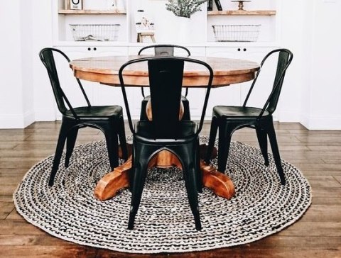 Zestaw 4 sztuk krzeseł metalowych loft CORSICA BLACK TOLIX Zestaw 4 sztuk krzeseł metalowych loft CORSICA BLACK TOLIX