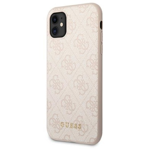 Guess 4G Metal Gold Logo - Etui iPhone 11 (różowy) Guess 4G Metal Gold Logo - Etui iPhone 11 (różowy)