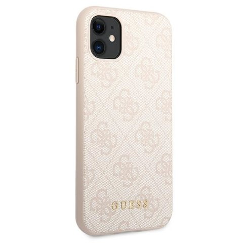 Guess 4G Metal Gold Logo - Etui iPhone 11 (różowy) Guess 4G Metal Gold Logo - Etui iPhone 11 (różowy)