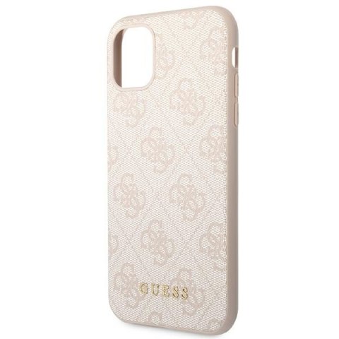 Guess 4G Metal Gold Logo - Etui iPhone 11 (różowy) Guess 4G Metal Gold Logo - Etui iPhone 11 (różowy)