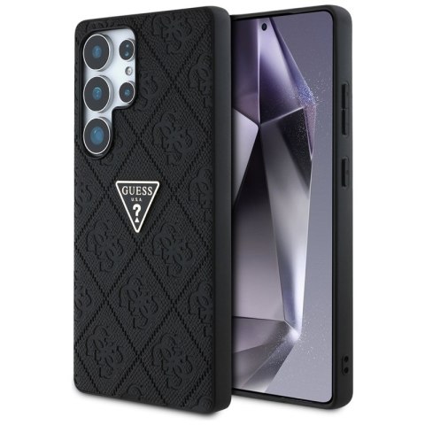 Guess Hot Stamp 4G Pattern Triangle Metal Logo - Etui Samsung Galaxy S25 Ultra (czarny) Guess Hot Stamp 4G Pattern Triangle Metal Logo - Etui Samsung Galaxy S25 Ultra (czarny)