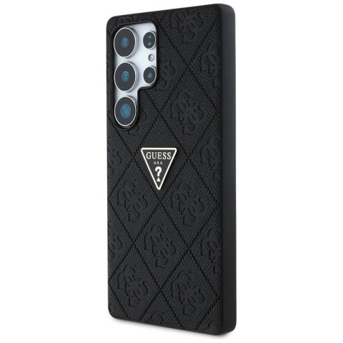 Guess Hot Stamp 4G Pattern Triangle Metal Logo - Etui Samsung Galaxy S25 Ultra (czarny) Guess Hot Stamp 4G Pattern Triangle Metal Logo - Etui Samsung Galaxy S25 Ultra (czarny)