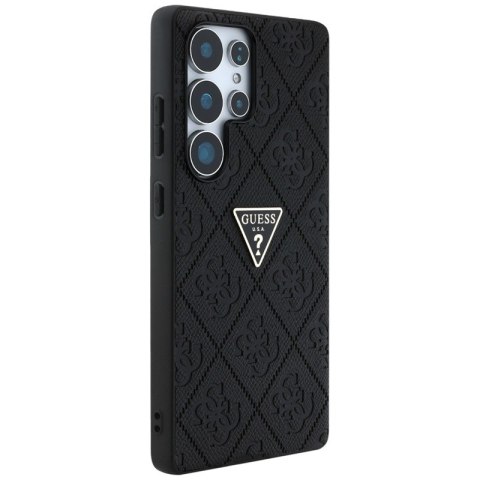Guess Hot Stamp 4G Pattern Triangle Metal Logo - Etui Samsung Galaxy S25 Ultra (czarny) Guess Hot Stamp 4G Pattern Triangle Metal Logo - Etui Samsung Galaxy S25 Ultra (czarny)