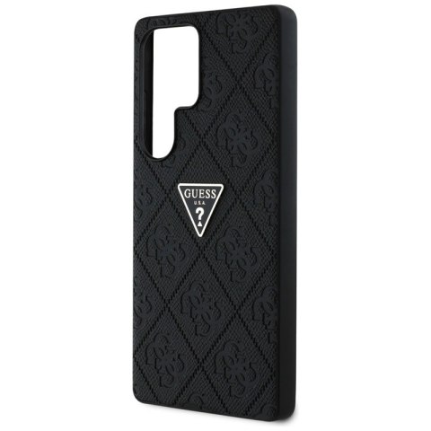 Guess Hot Stamp 4G Pattern Triangle Metal Logo - Etui Samsung Galaxy S25 Ultra (czarny) Guess Hot Stamp 4G Pattern Triangle Metal Logo - Etui Samsung Galaxy S25 Ultra (czarny)