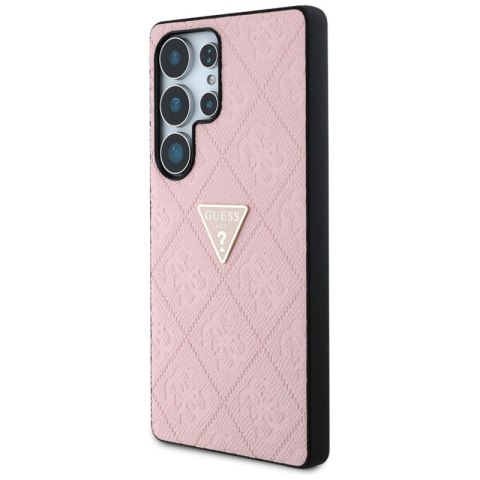Guess Hot Stamp 4G Pattern Triangle Metal Logo - Etui Samsung Galaxy S25 Ultra (różowy) Guess Hot Stamp 4G Pattern Triangle Metal Logo - Etui Samsung Galaxy S25 Ultra (różowy)