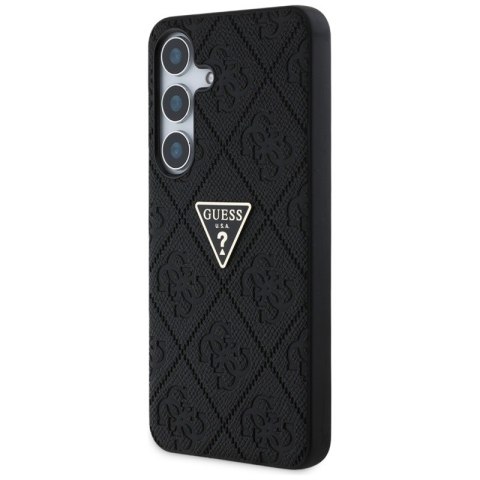 Guess Hot Stamp 4G Pattern Triangle Metal Logo - Etui do Samsung Galaxy S25 (czarny) Guess Hot Stamp 4G Pattern Triangle Metal Logo - Etui do Samsung Galaxy S25 (czarny)