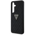 Guess Hot Stamp 4G Pattern Triangle Metal Logo - Etui do Samsung Galaxy S25 (czarny)
