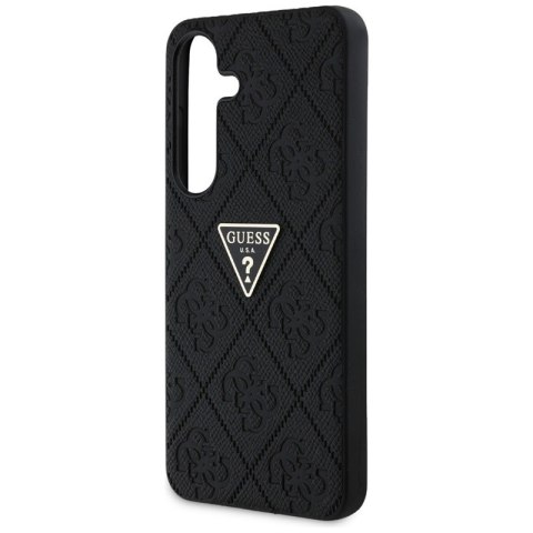 Guess Hot Stamp 4G Pattern Triangle Metal Logo - Etui do Samsung Galaxy S25 (czarny) Guess Hot Stamp 4G Pattern Triangle Metal Logo - Etui do Samsung Galaxy S25 (czarny)