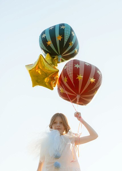 Balon foliowy okrągły, kula, Piłka w gwiazdki, 75 cm, zielony Balon foliowy okrągły, kula, Piłka w gwiazdki, 75 cm, zielony
