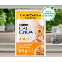 CAT CHOW Adult Mokra karma dla kotów z kurczakiem i cukinią 85 g galaretka