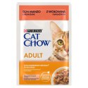 CAT CHOW Adult Mokra karma dla kotów z wołowiną i bakłażanem 85 g galaretka