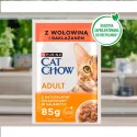 CAT CHOW Adult Mokra karma dla kotów z wołowiną i bakłażanem 85 g galaretka