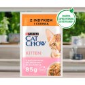 CAT CHOW Kitten Mokra karma dla kociąt z indykiem i cukinią w galaretce 85g