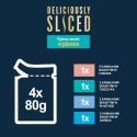 FELIX Deliciously Sliced Rybne Smaki Mokra karma dla kota 4x80 g
