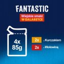 Felix Fantastic Karma dla kotów Wołowina Kurczak w galaretce 4 x 85 g