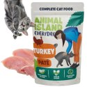 Karma mokra dla kota ANIMAL ISLAND 12x 100g Pasztet z indyka EVERYDAY
