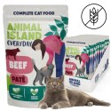 Karma mokra dla kota ANIMAL ISLAND 12x 100g Pasztet z wołowiny EVERYDAY