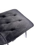 Krzesło tapicerowane BORGO VELVET BLACK GOLD II GATUNEK
