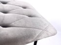 Krzesło tapicerowane BORGO VELVET LIGHT GREY GOLD II GATUNEK
