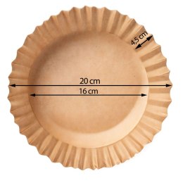Papier do pieczenia w frytkownicy 20 cm Berdsen - 50 szt