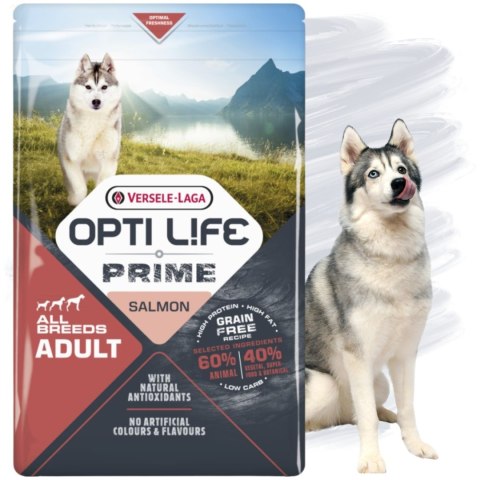 Veresle Laga Opti life Prime Adult Salmon 2,5kg Karma dla psów ŁOSOŚ