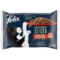FELIX Deliciously Sliced Wiejskie Smaki mięsne Mokra karma dla kota 4x80 g