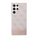 Guess 4G Bottom Stripe Metal Logo Collection - Etui Samsung Galaxy S23 Ultra (różowy)