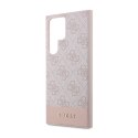 Guess 4G Bottom Stripe Metal Logo Collection - Etui Samsung Galaxy S23 Ultra (różowy)