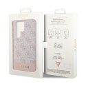 Guess 4G Bottom Stripe Metal Logo Collection - Etui Samsung Galaxy S23 Ultra (różowy)
