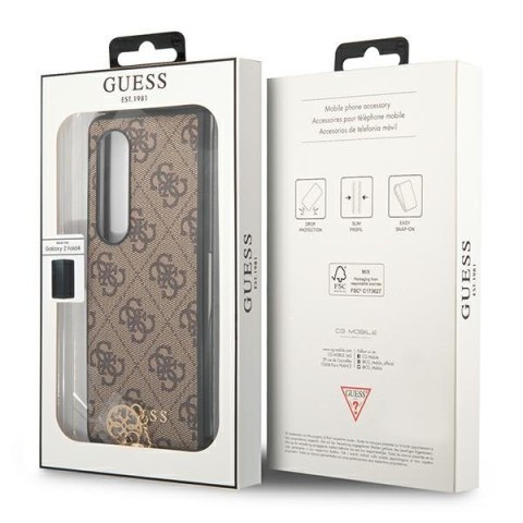 Guess 4G Charms Collection - Etui do Samsung Galaxy Z Fold 4 (brązowy) Guess 4G Charms Collection - Etui do Samsung Galaxy Z Fold 4 (brązowy)