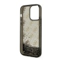Guess Liquid Glitter Transculent 4G - Etui iPhone 14 Pro Max (Czarny)