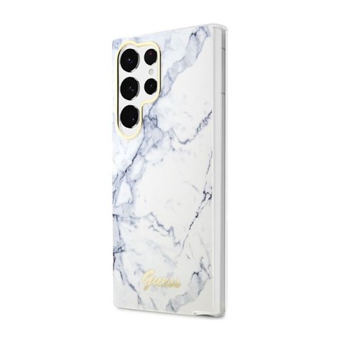 Guess Marble Collection - Etui Samsung Galaxy S23 Ultra (biały) Guess Marble Collection - Etui Samsung Galaxy S23 Ultra (biały)
