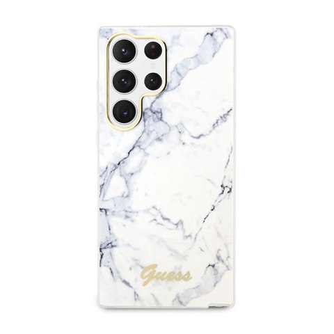 Guess Marble Collection - Etui Samsung Galaxy S23 Ultra (biały) Guess Marble Collection - Etui Samsung Galaxy S23 Ultra (biały)
