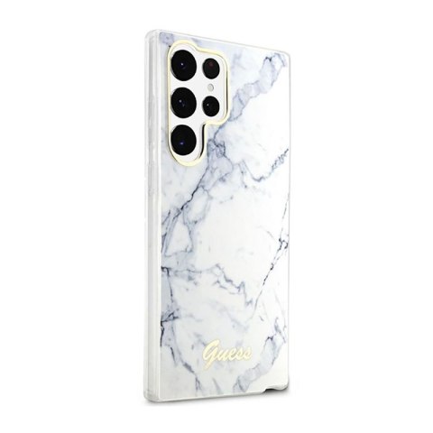 Guess Marble Collection - Etui Samsung Galaxy S23 Ultra (biały) Guess Marble Collection - Etui Samsung Galaxy S23 Ultra (biały)