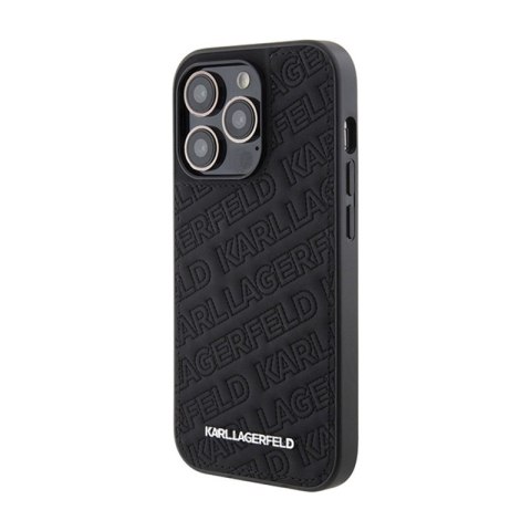 Karl Lagerfeld Quilted K Pattern - Etui iPhone 15 Pro (czarny) Karl Lagerfeld Quilted K Pattern - Etui iPhone 15 Pro (czarny)