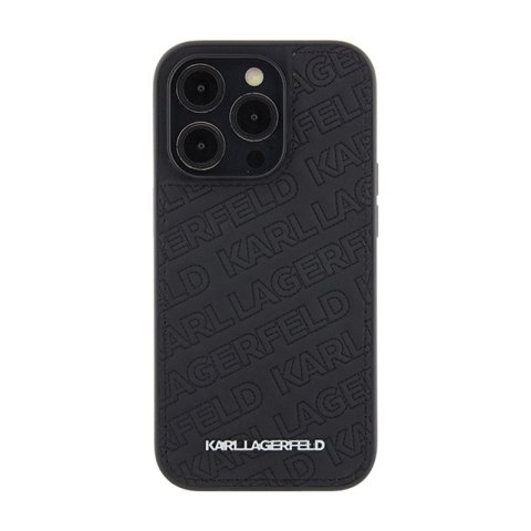 Karl Lagerfeld Quilted K Pattern - Etui iPhone 15 Pro (czarny) Karl Lagerfeld Quilted K Pattern - Etui iPhone 15 Pro (czarny)