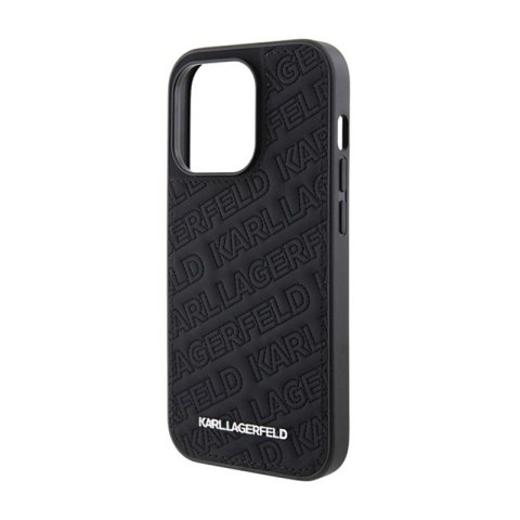 Karl Lagerfeld Quilted K Pattern - Etui iPhone 15 Pro (czarny) Karl Lagerfeld Quilted K Pattern - Etui iPhone 15 Pro (czarny)