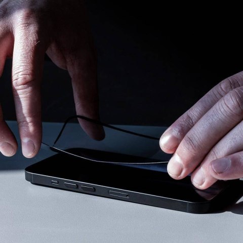 Crong Nano Glass - Niepękające szkło hybrydowe iPhone 15 Pro Max Crong Nano Glass - Niepękające szkło hybrydowe iPhone 15 Pro Max